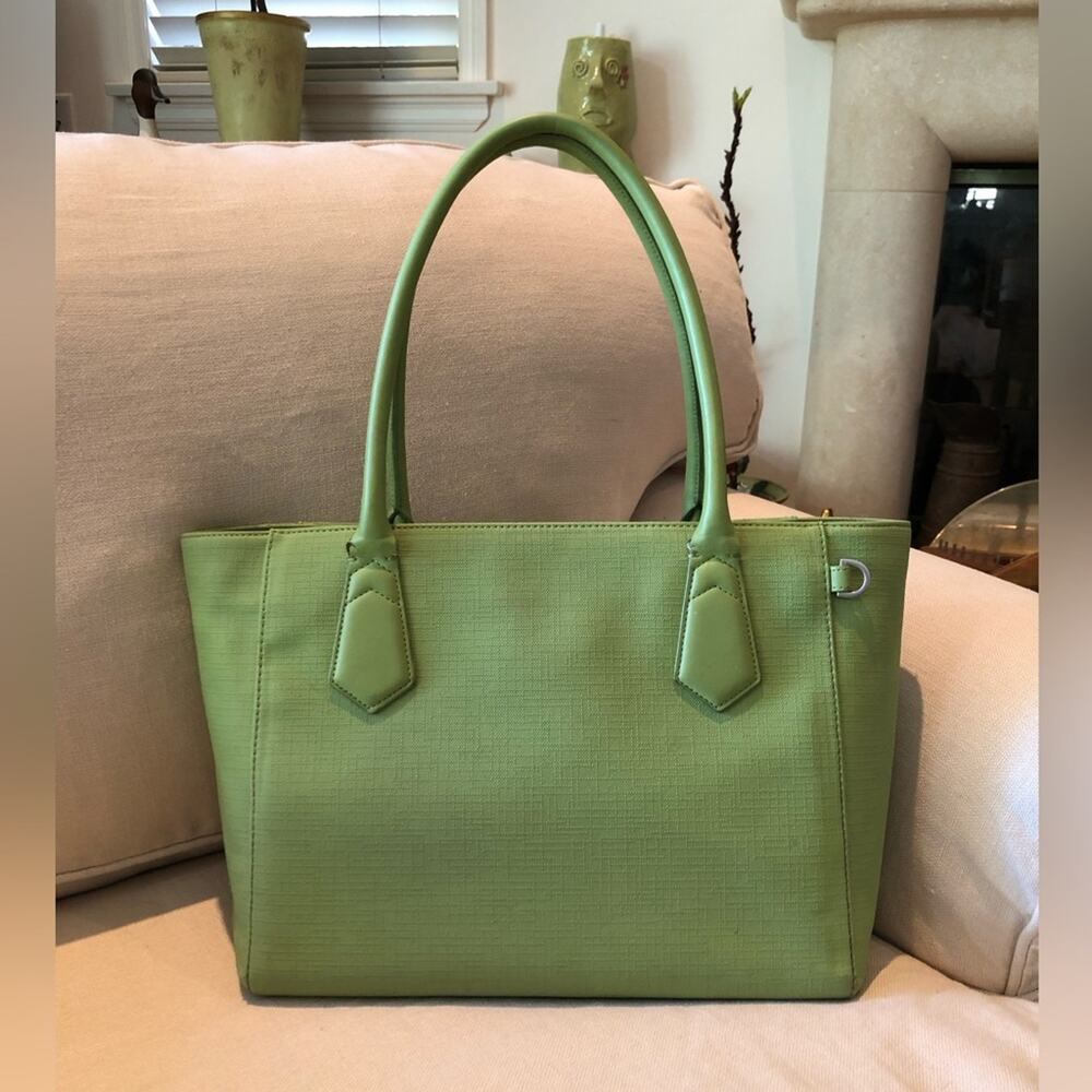 Dagne Dover Lime Green Signature Tote Bag - Picture 10 of 16